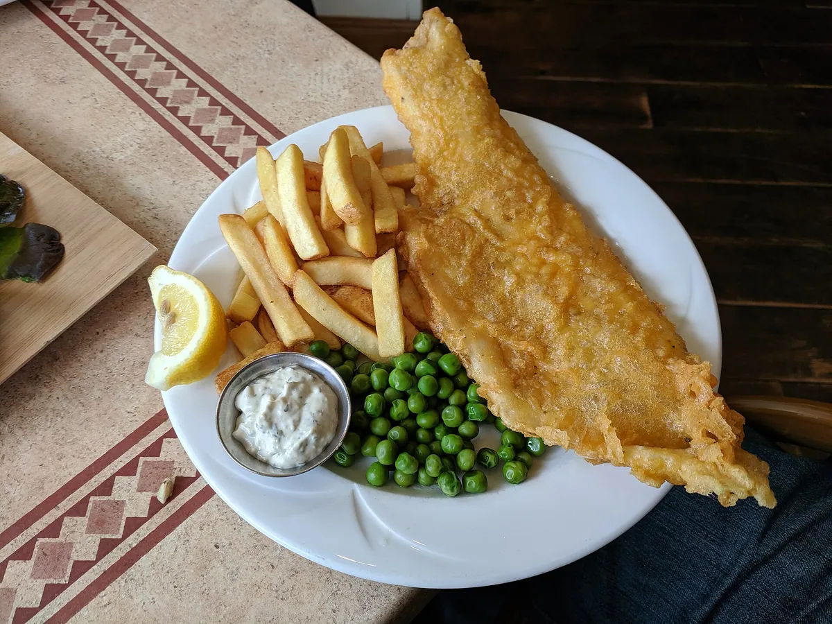 Fish & Chips food typical of Tuskar Takeaway